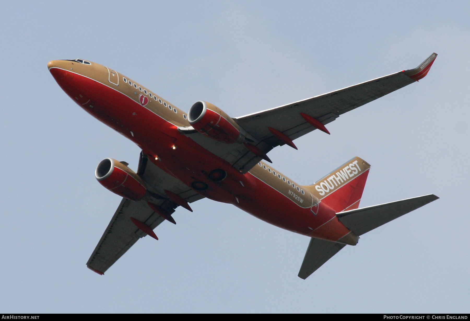 Aircraft Photo of N792SW | Boeing 737-7H4 | Southwest Airlines | AirHistory.net #476102