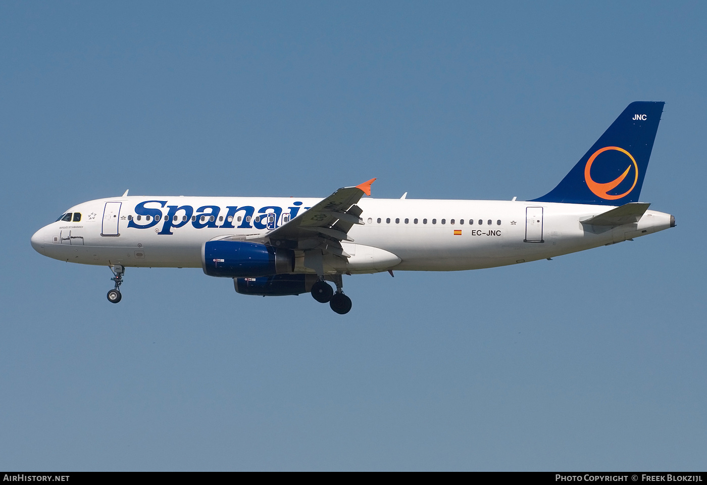 Aircraft Photo of EC-JNC | Airbus A320-232 | Spanair | AirHistory.net #476104