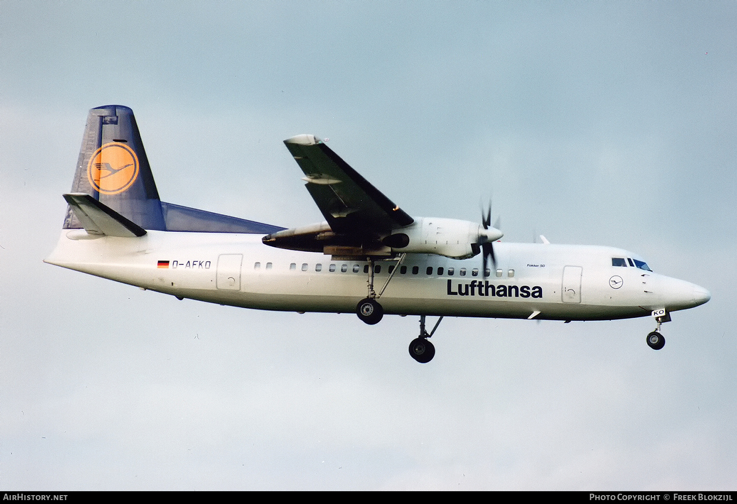 Aircraft Photo of D-AFKO | Fokker 50 | Lufthansa CityLine | AirHistory.net #476116