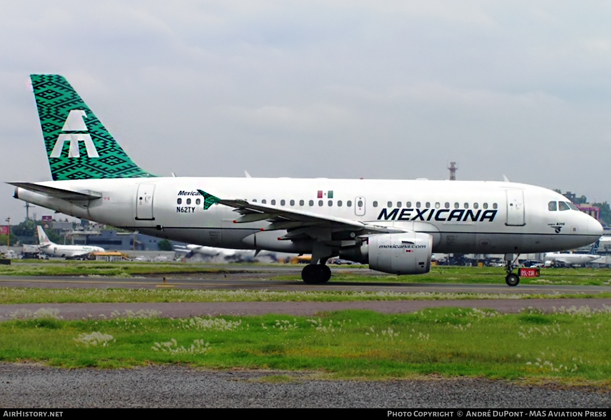 Aircraft Photo of N62TY | Airbus A319-112 | Mexicana | AirHistory.net #476120