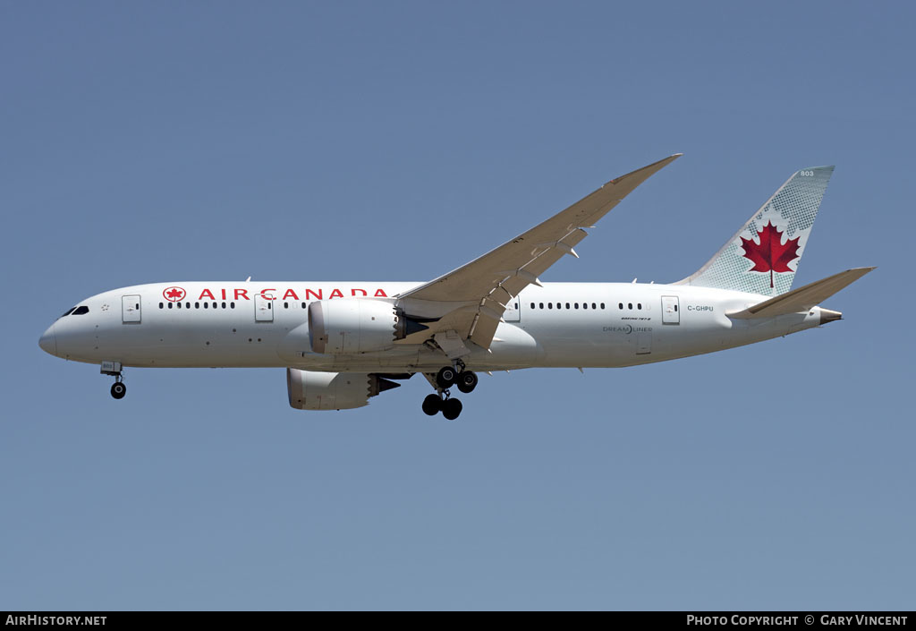 Aircraft Photo of C-GHPU | Boeing 787-8 Dreamliner | Air Canada | AirHistory.net #476135