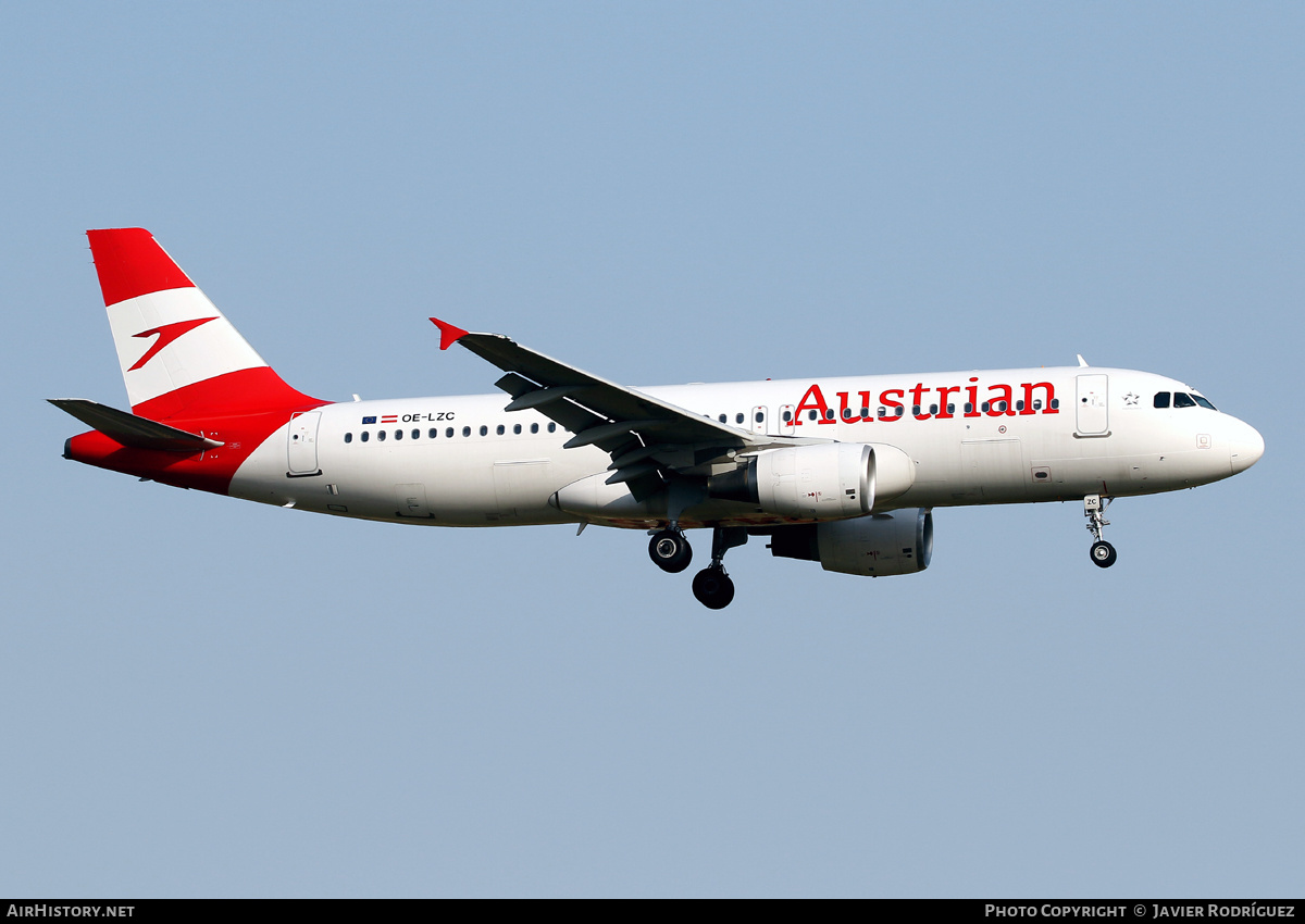 Aircraft Photo of OE-LZC | Airbus A320-214 | Austrian Airlines | AirHistory.net #476267