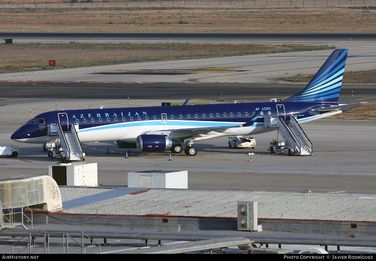 Aircraft Photo of 4K-AZ65 | Embraer 190AR (ERJ-190-100IGW) | Azerbaijan Airlines - AZAL - AHY | AirHistory.net #476280