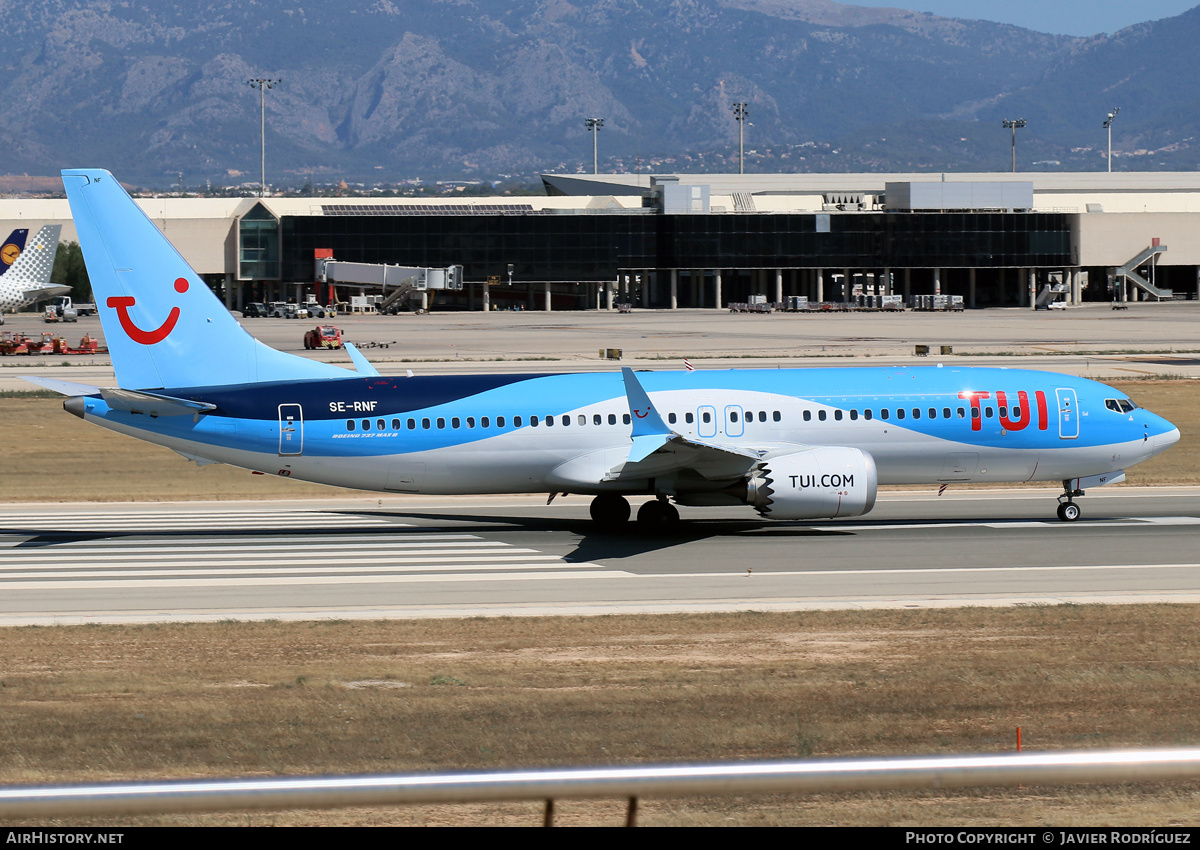 Aircraft Photo of SE-RNF | Boeing 737-8 Max 8 | TUI | AirHistory.net #476283