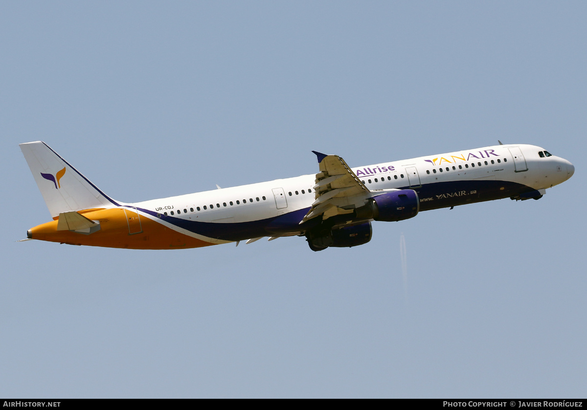 Aircraft Photo of UR-COJ | Airbus A321-212 | YanAir | AirHistory.net #476287