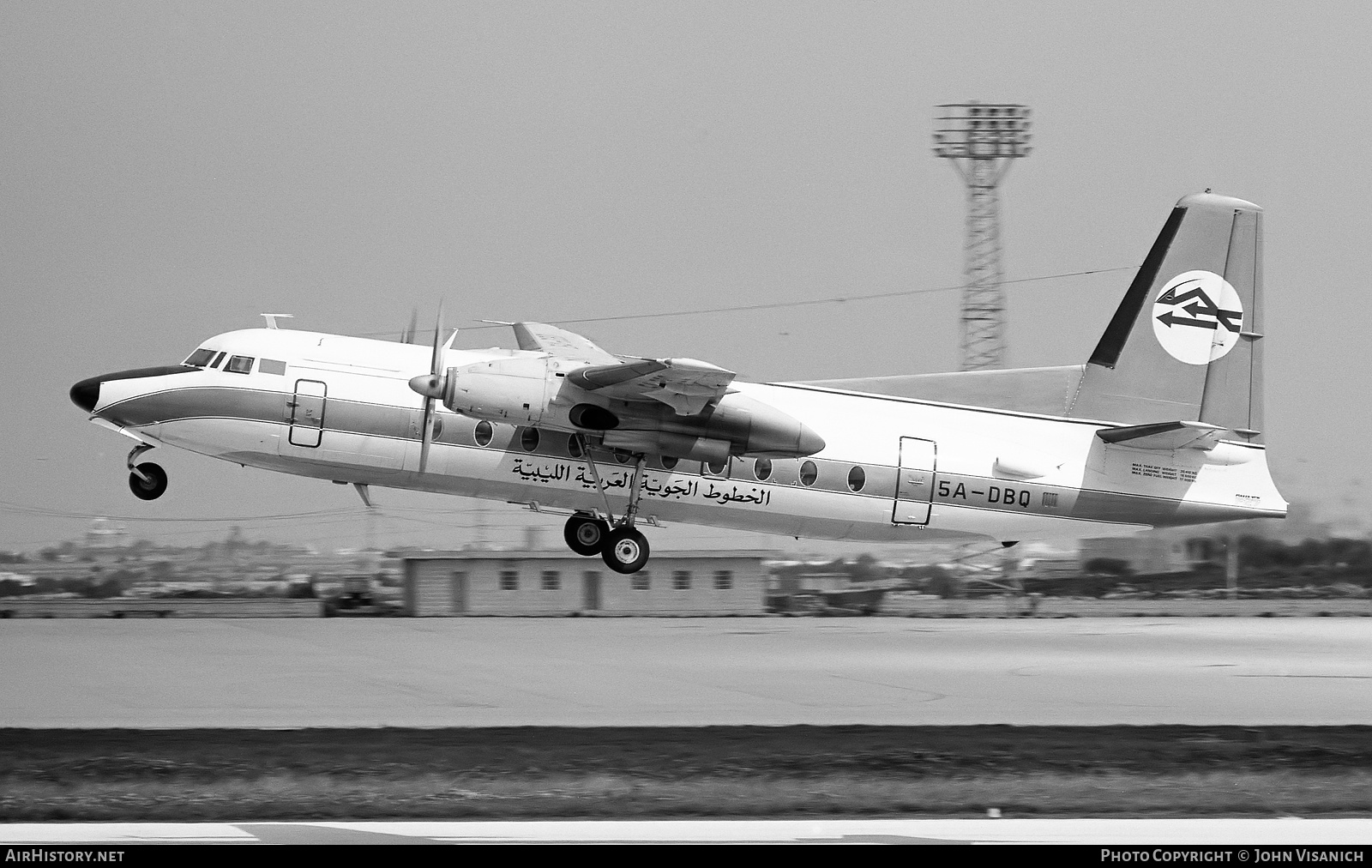 Aircraft Photo of 5A-DBQ | Fokker F27-400 Friendship | Libyan Arab Airlines | AirHistory.net #476321