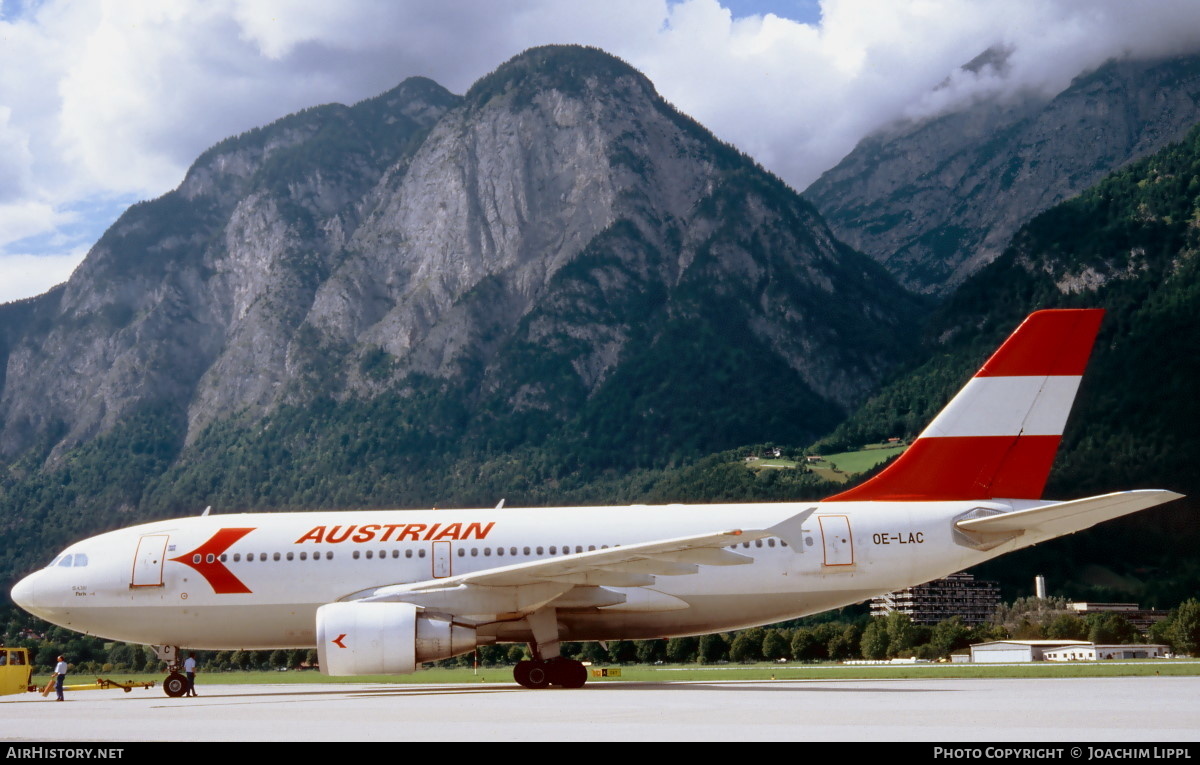 Aircraft Photo of OE-LAC | Airbus A310-324/ET | Austrian Airlines | AirHistory.net #476388