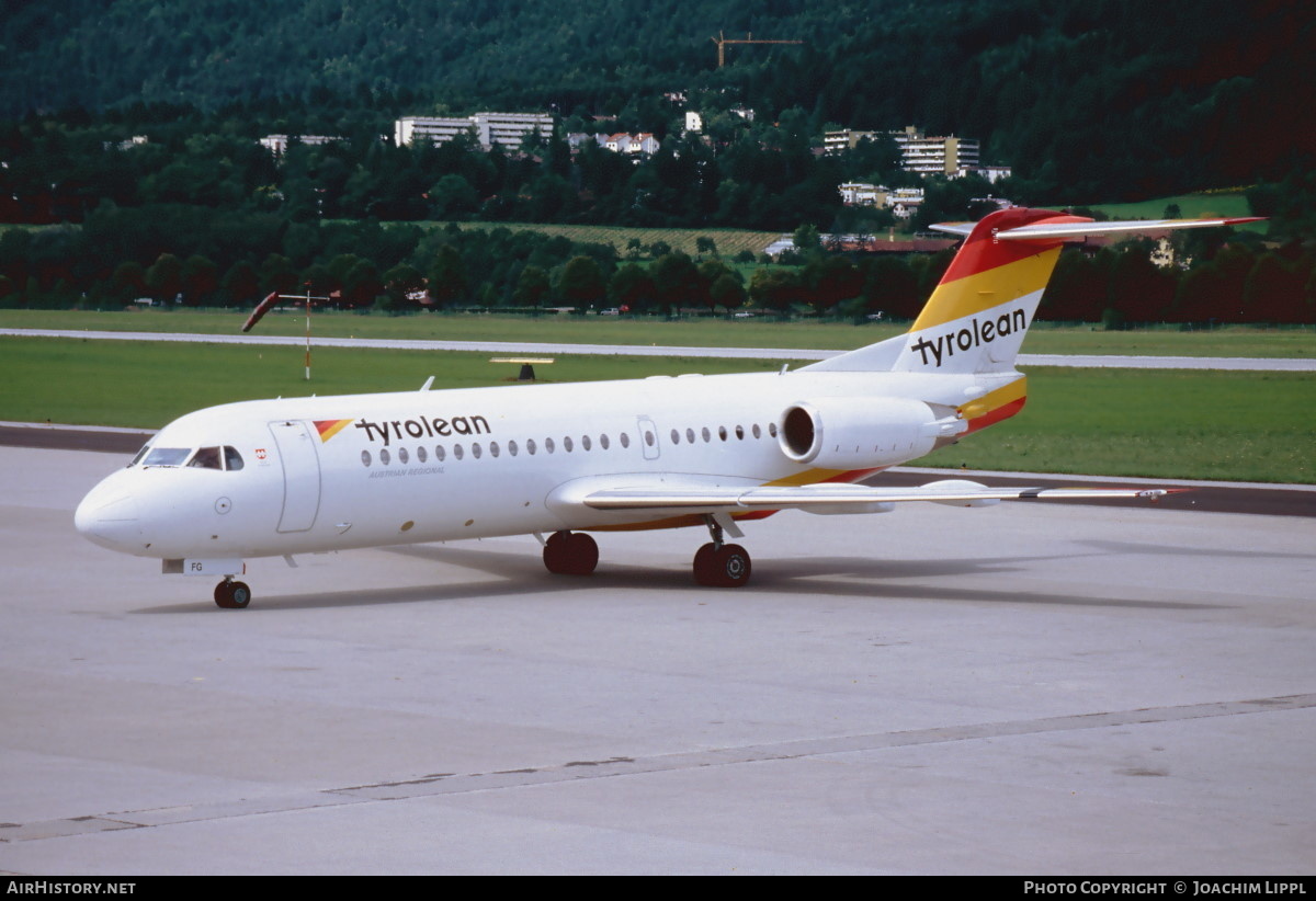 Aircraft Photo of OE-LFG | Fokker 70 (F28-0070) | Tyrolean Airways | AirHistory.net #476466