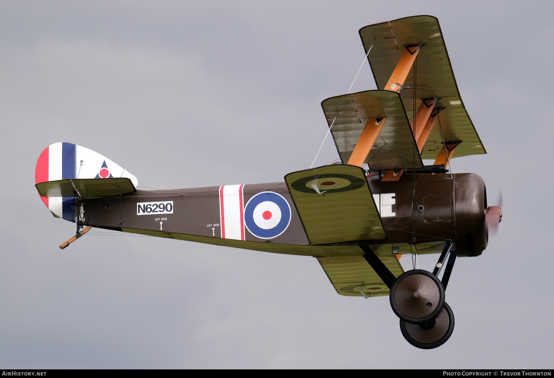 Aircraft Photo of G-BOCK / N6290 | Sopwith Triplane (replica) | UK - Air Force | AirHistory.net #476527