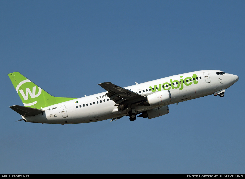 Aircraft Photo of PR-WJT | Boeing 737-3Y0 | WebJet Linhas Aéreas | AirHistory.net #476539