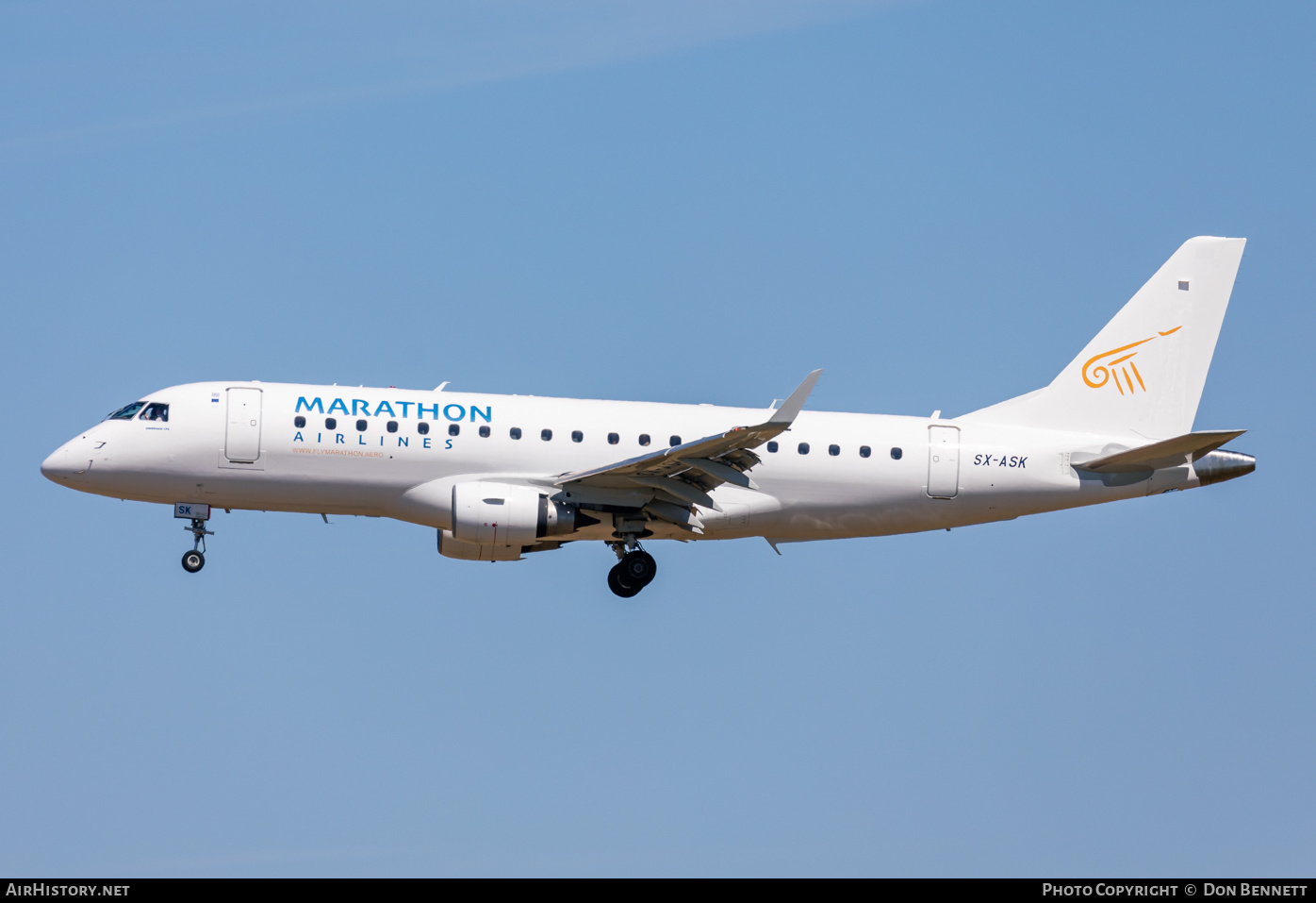 Aircraft Photo of SX-ASK | Embraer 175STD (ERJ-170-200STD) | Marathon Airlines | AirHistory.net #476540