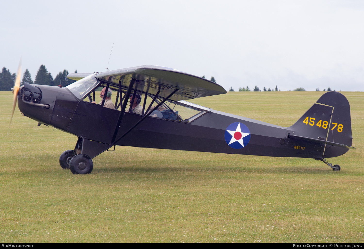 Aircraft Photo of N87117 / 454878 | Piper L-4J Grasshopper | USA - Air Force | AirHistory.net #476549