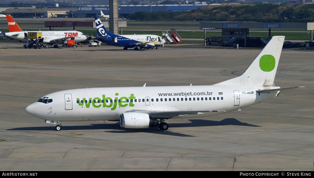 Aircraft Photo of PR-WJB | Boeing 737-341 | WebJet Linhas Aéreas | AirHistory.net #476559