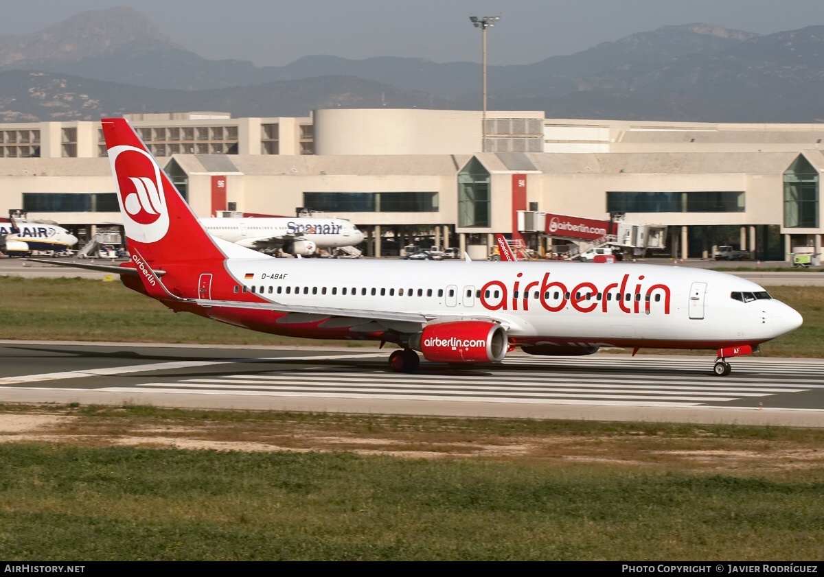 Aircraft Photo of D-ABAF | Boeing 737-86J | Air Berlin | AirHistory.net #476564