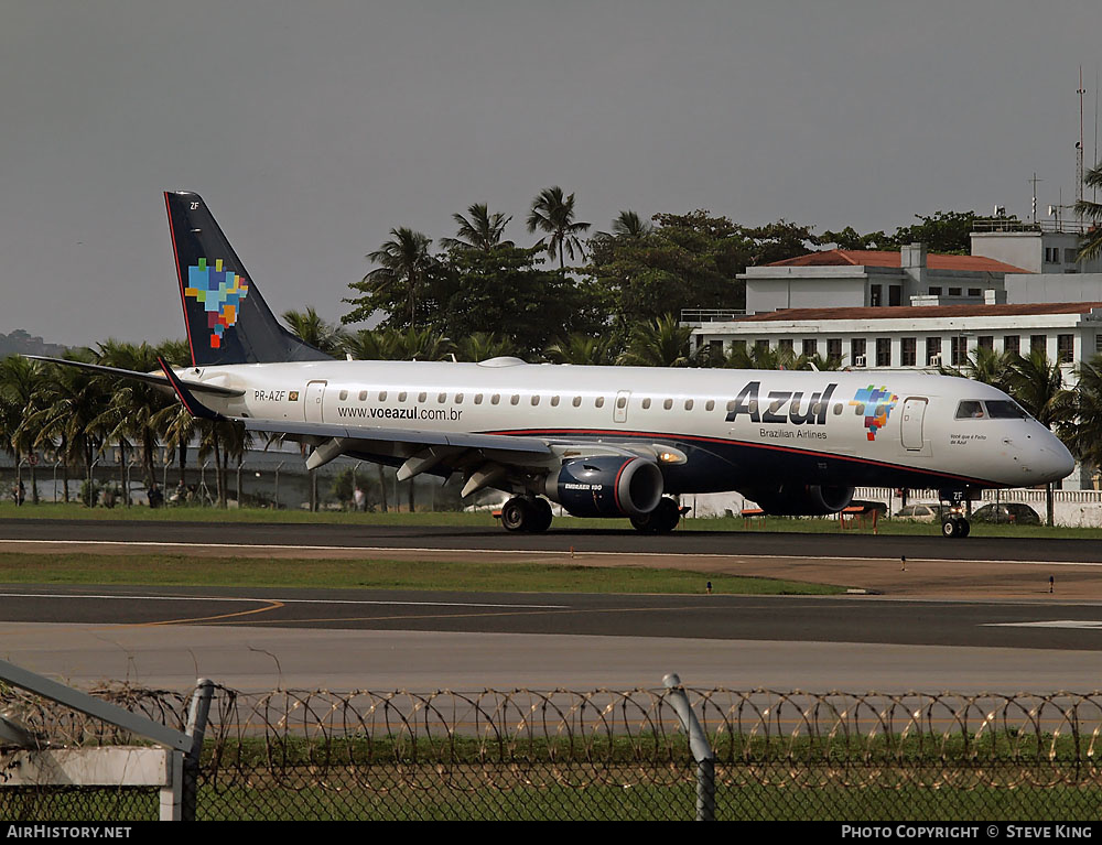 Aircraft Photo of PR-AZF | Embraer 190AR (ERJ-190-100IGW) | Azul Linhas Aéreas Brasileiras | AirHistory.net #476587
