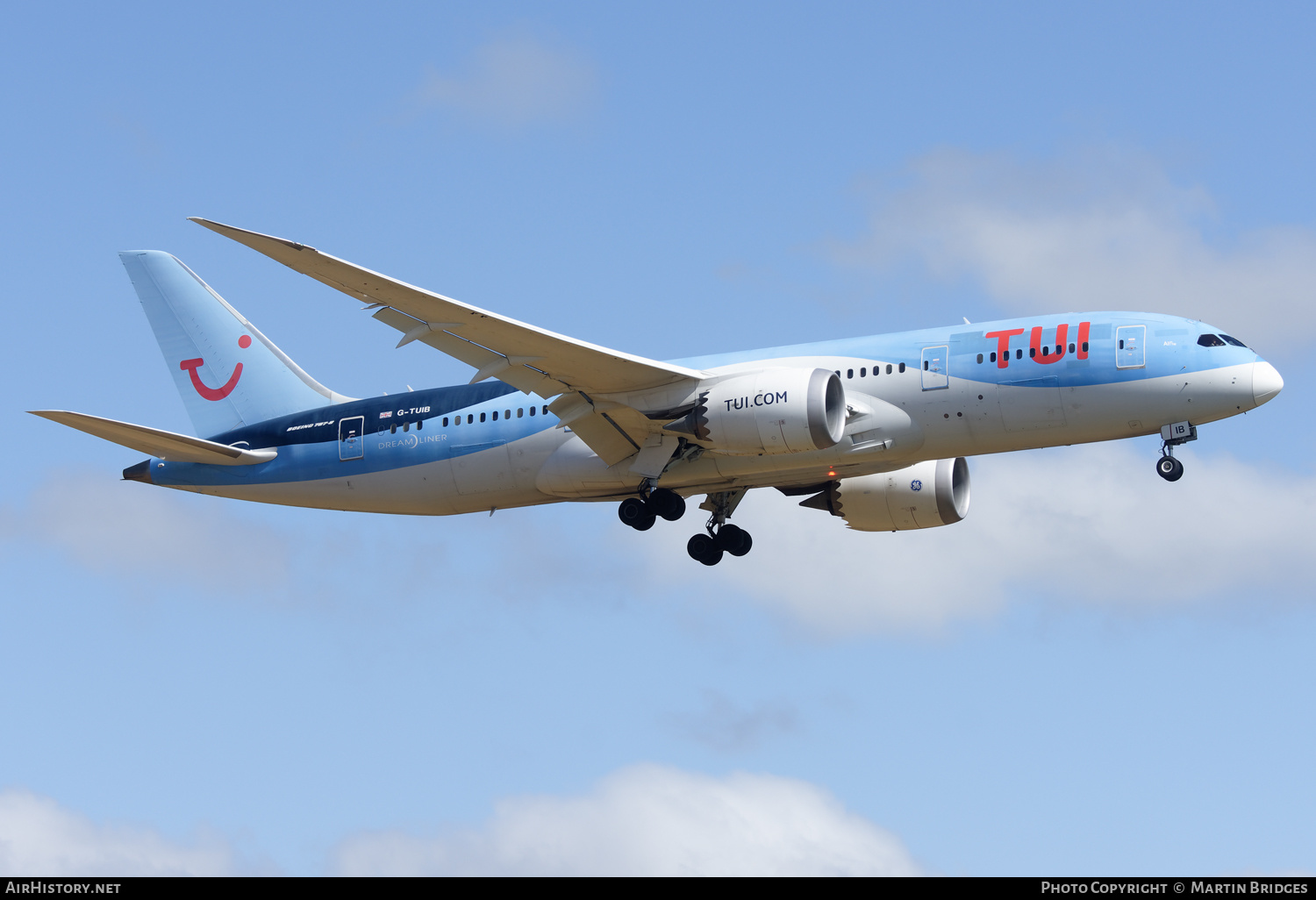 Aircraft Photo of G-TUIB | Boeing 787-8 Dreamliner | TUI | AirHistory.net #476663