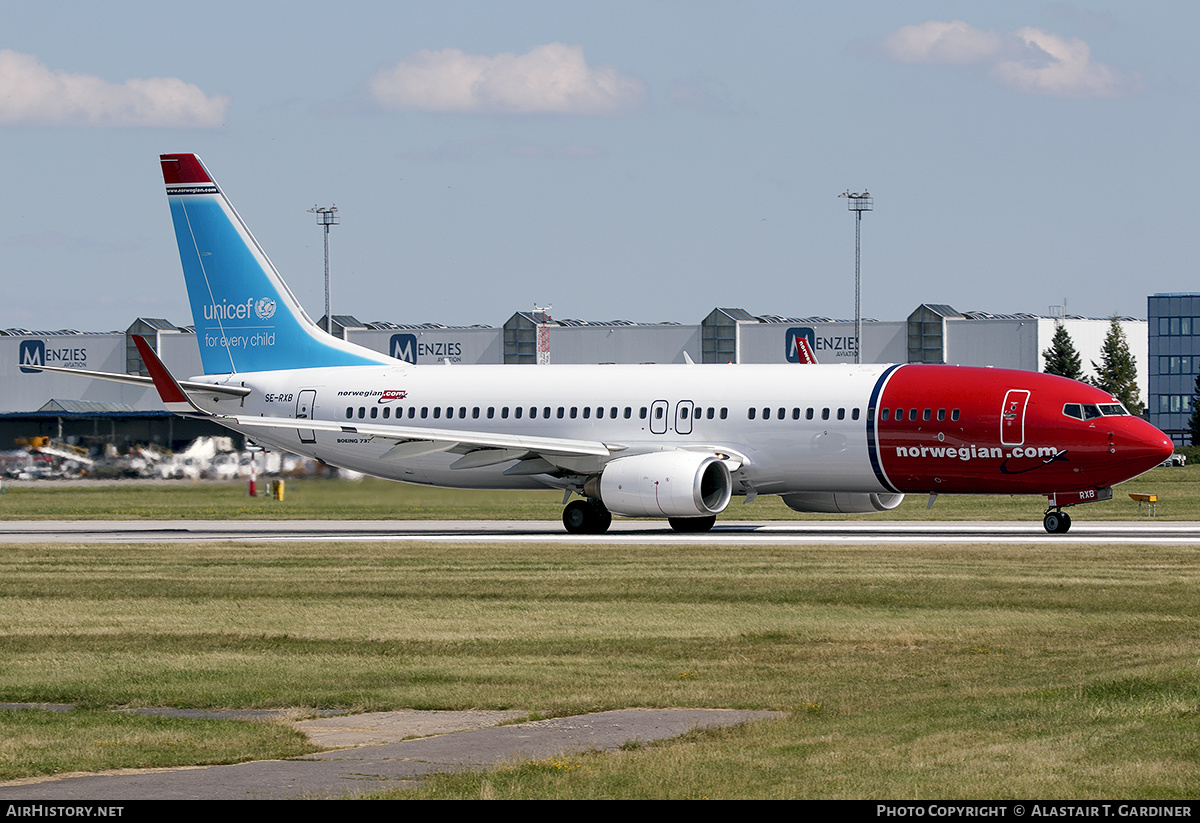 Aircraft Photo of SE-RXB | Boeing 737-84P | Norwegian | AirHistory.net #476710