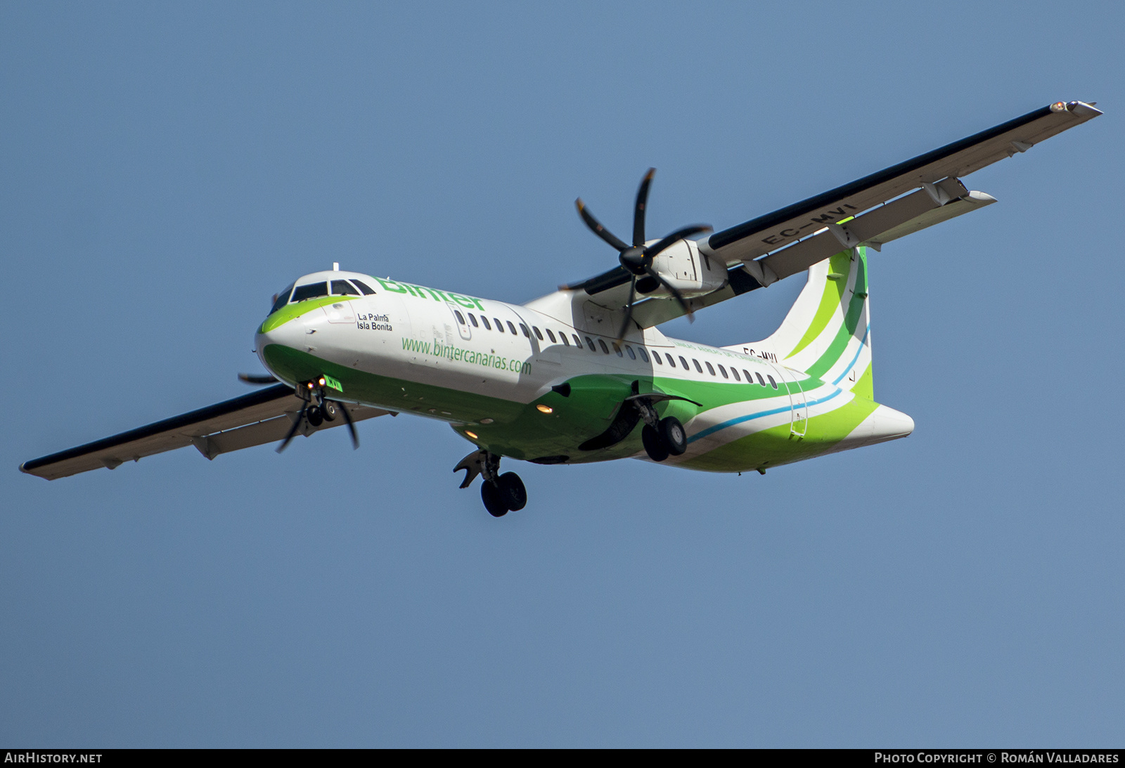 Aircraft Photo of EC-MVI | ATR ATR-72-600 (ATR-72-212A) | Binter Canarias | AirHistory.net #476723