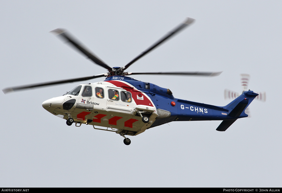 Aircraft Photo of G-CHNS | AgustaWestland AW-139 | Bristow Helicopters | AirHistory.net #476745
