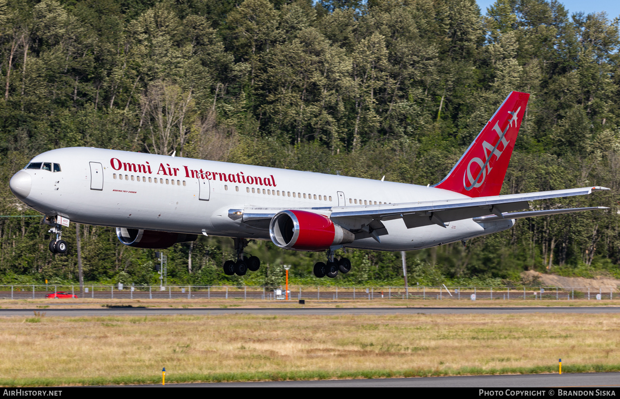 Aircraft Photo of N477AX | Boeing 767-3Q8/ER | Omni Air International - OAI | AirHistory.net #476784