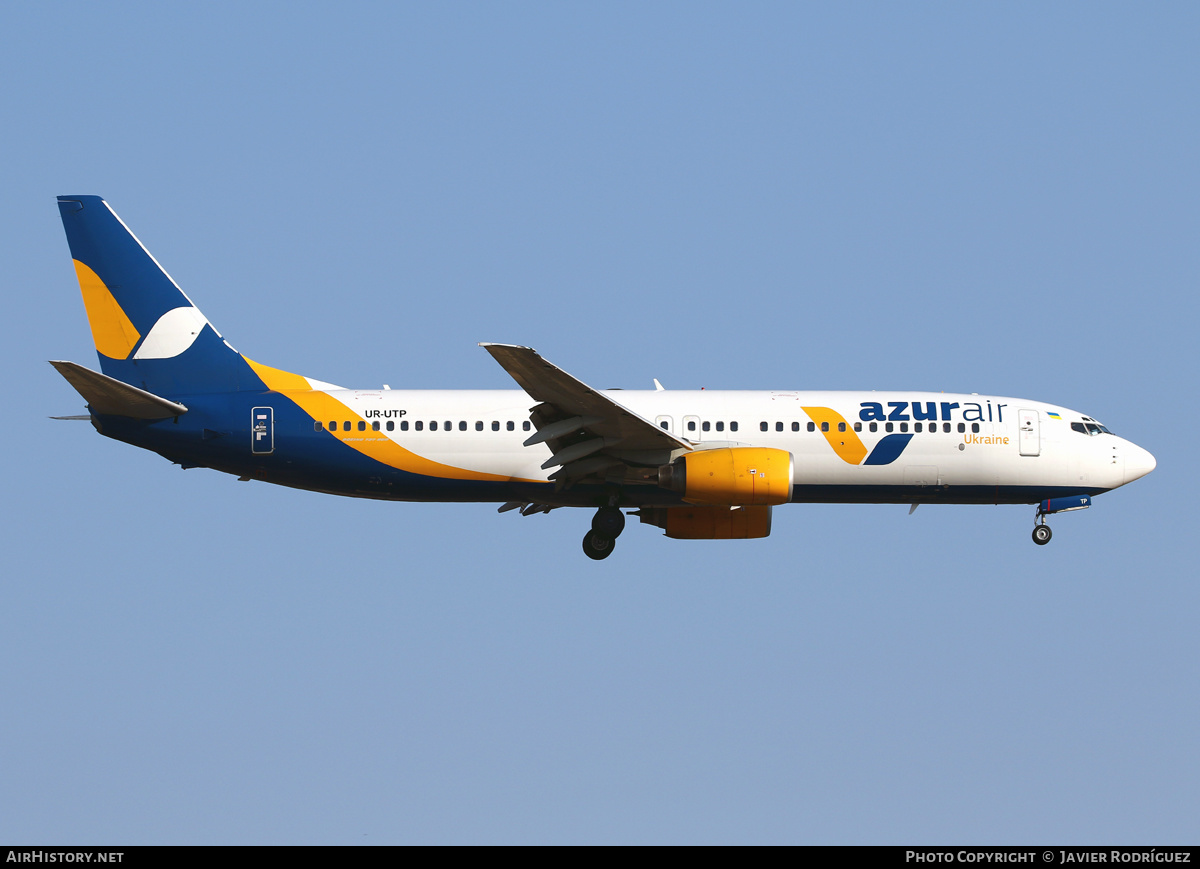 Aircraft Photo of UR-UTP | Boeing 737-8Q8 | Azur Air Ukraine | AirHistory.net #476823