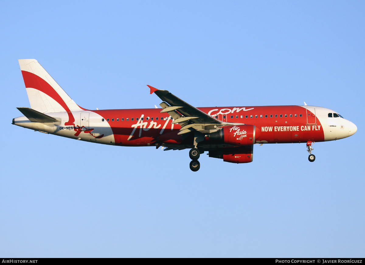 Aircraft Photo of OK-NES | Airbus A320-216 | AirAsia | AirHistory.net #476831