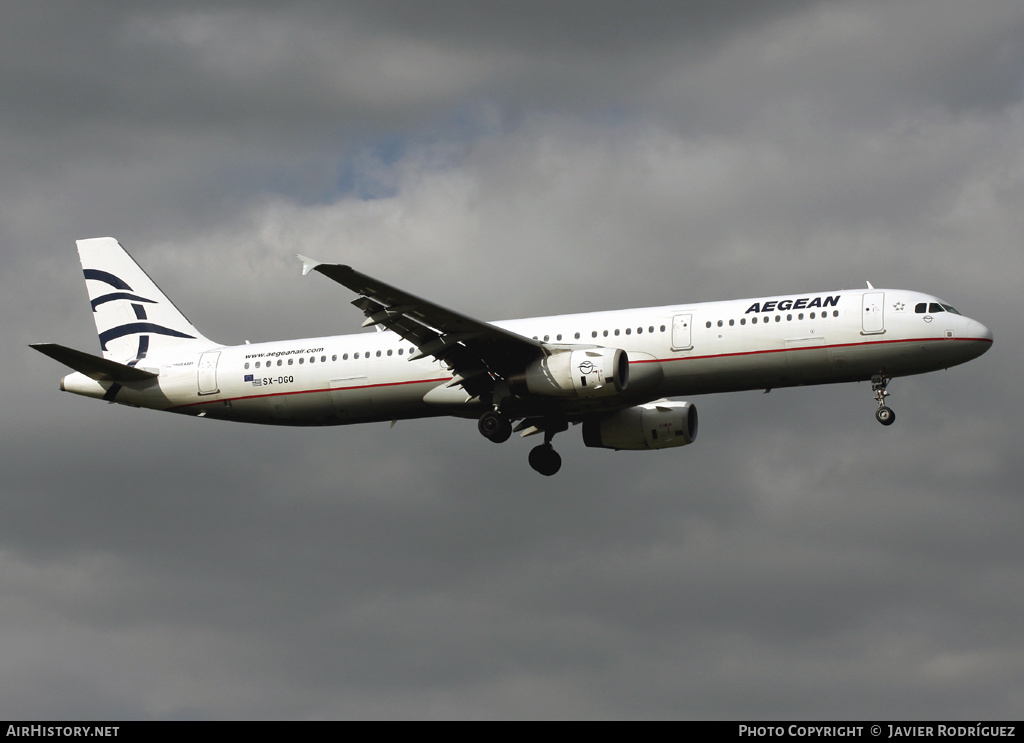 Aircraft Photo of SX-DGQ | Airbus A321-232 | Aegean Airlines | AirHistory.net #476847