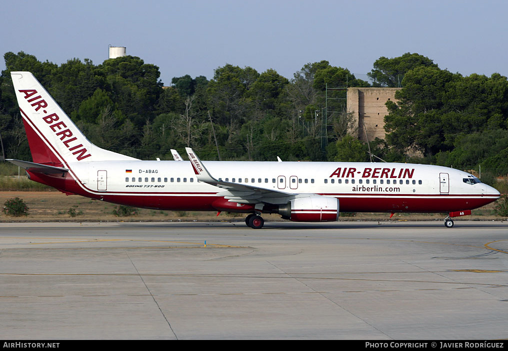Aircraft Photo of D-ABAG | Boeing 737-86J | Air Berlin | AirHistory.net #476852