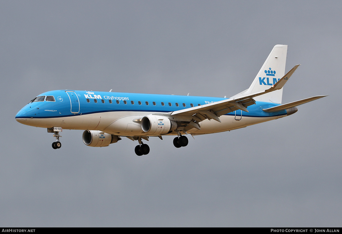 Aircraft Photo of PH-EXG | Embraer 175STD (ERJ-170-200STD) | KLM Cityhopper | AirHistory.net #476878