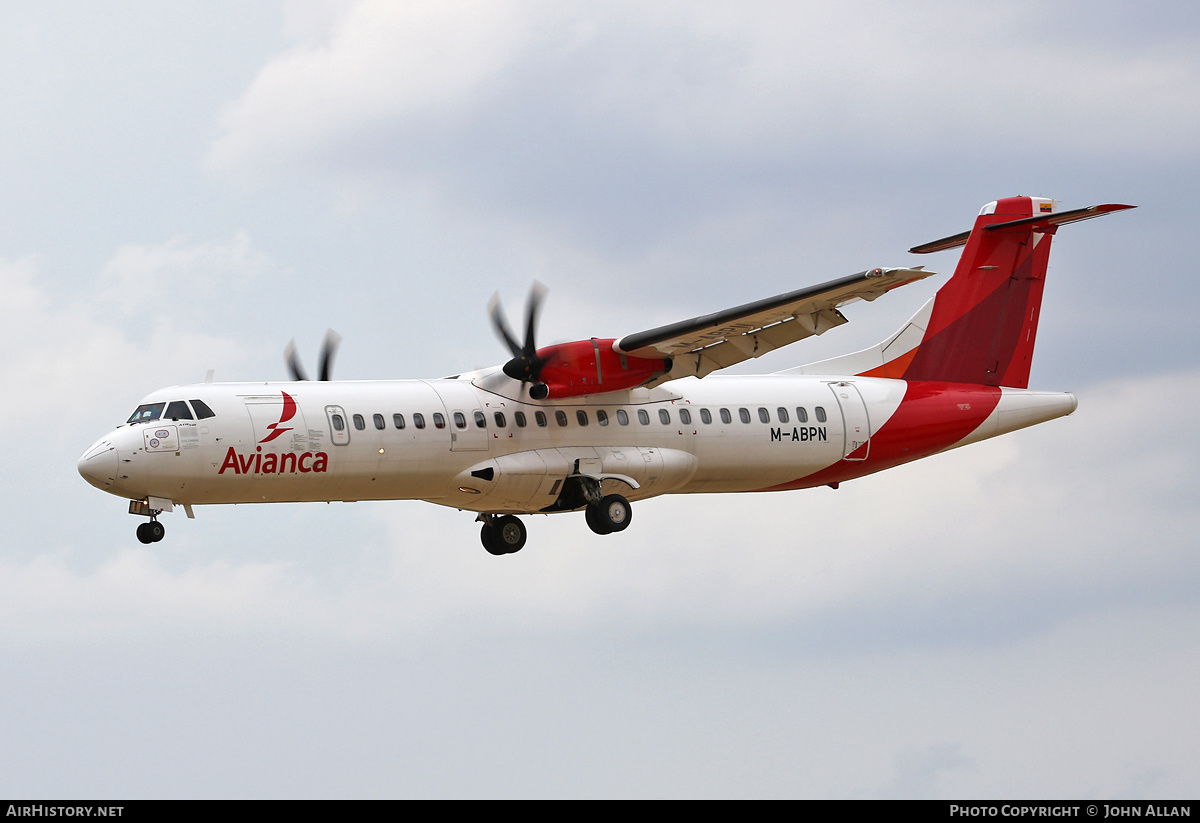 Aircraft Photo of M-ABPN | ATR ATR-72-600 (ATR-72-212A) | Avianca | AirHistory.net #476884
