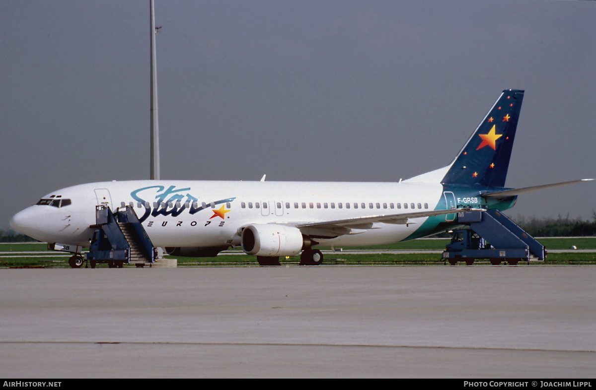 Aircraft Photo of F-GRSB | Boeing 737-497 | STAR Europe | AirHistory.net #476995