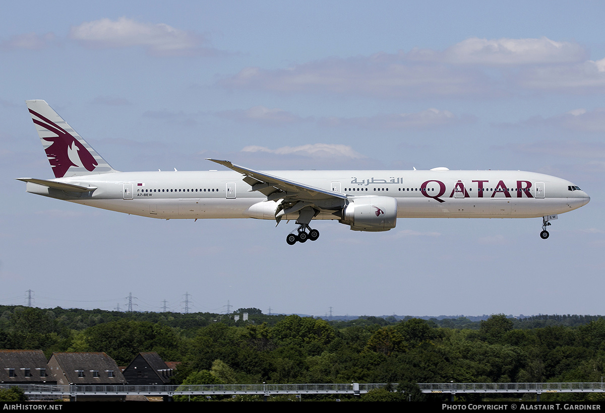 Aircraft Photo of A7-BEW | Boeing 777-300/ER | Qatar Airways | AirHistory.net #477042