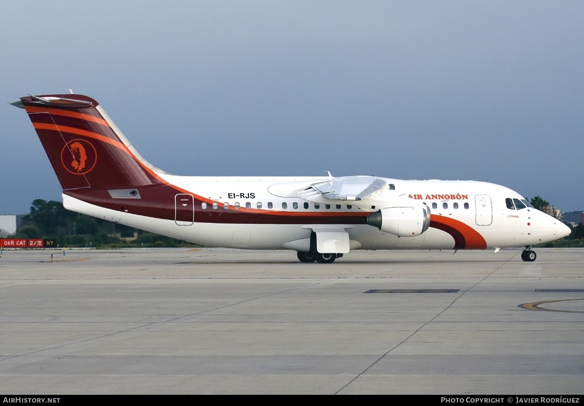 Aircraft Photo of EI-RJS | BAE Systems Avro 146-RJ85 | Air Annobón | AirHistory.net #477062