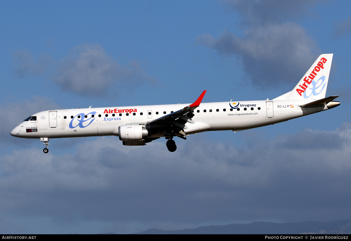 Aircraft Photo of EC-LLR | Embraer 195LR (ERJ-190-200LR) | Air Europa Express | AirHistory.net #477090