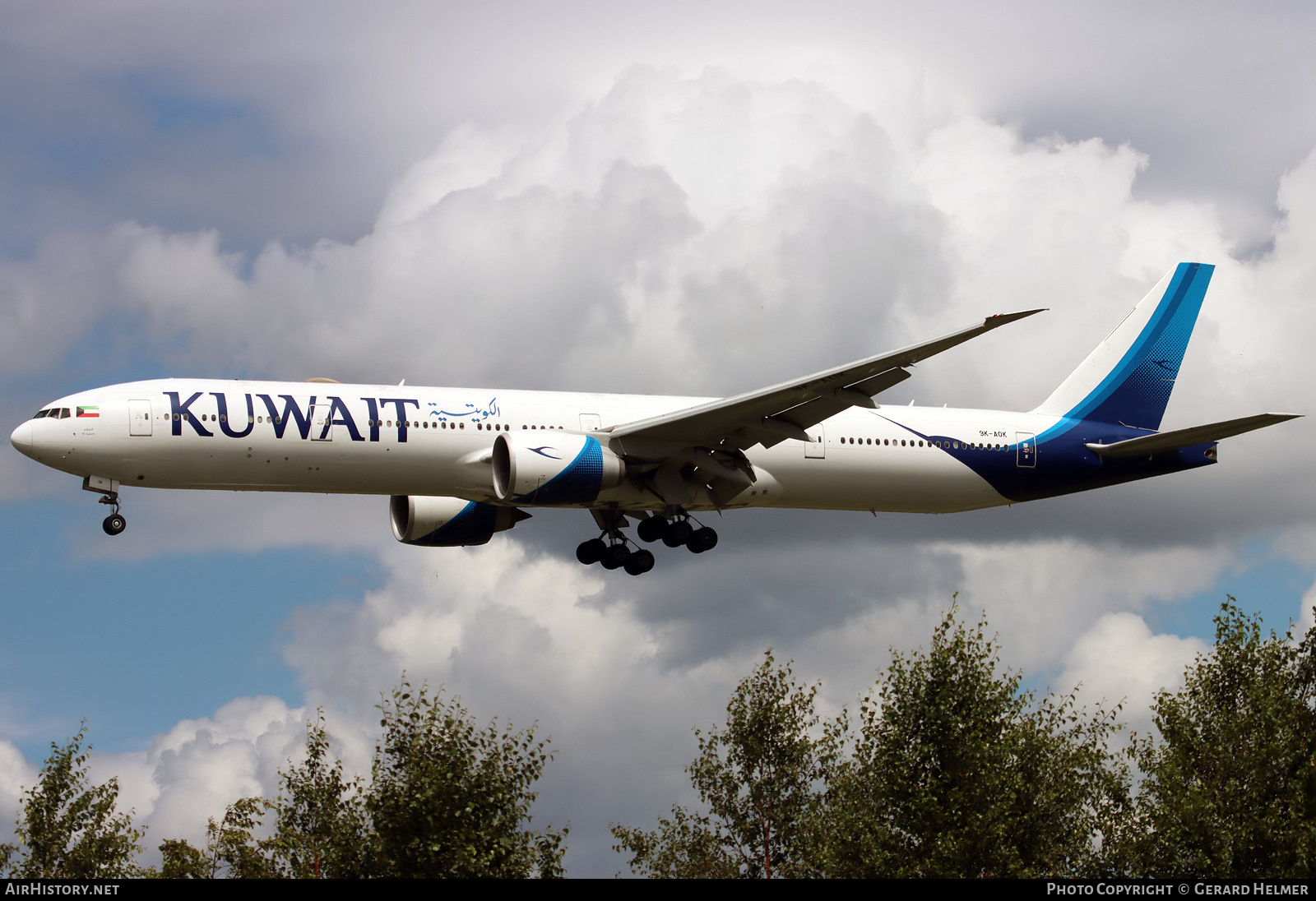 Aircraft Photo of 9K-AOK | Boeing 777-300/ER | Kuwait Airways | AirHistory.net #477095