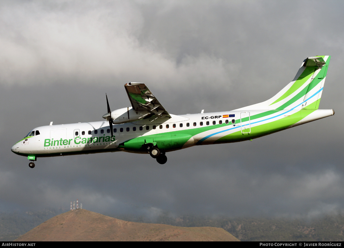 Aircraft Photo of EC-GRP | ATR ATR-72-202 | Binter Canarias | AirHistory.net #477100