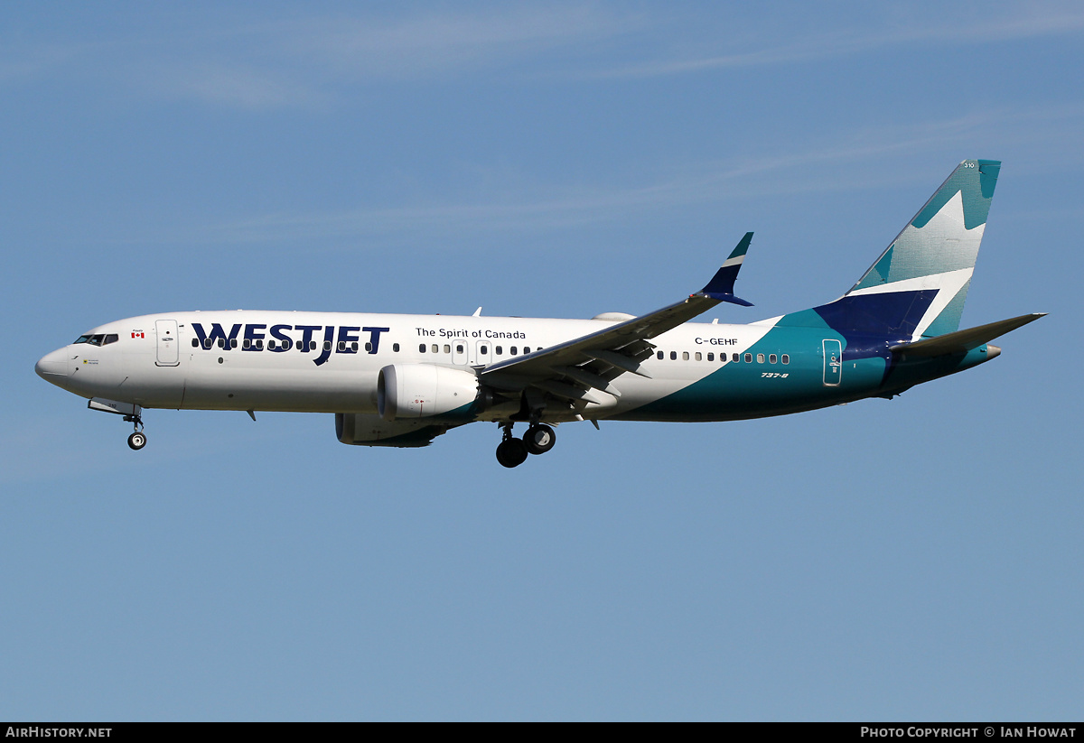 Aircraft Photo of C-GEHF | Boeing 737-8 Max 8 | WestJet | AirHistory.net #477125