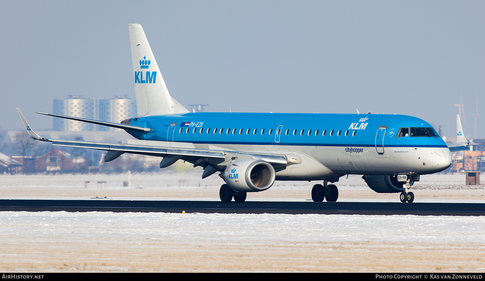 Aircraft Photo of PH-EZK | Embraer 190STD (ERJ-190-100STD) | KLM Cityhopper | AirHistory.net #477131