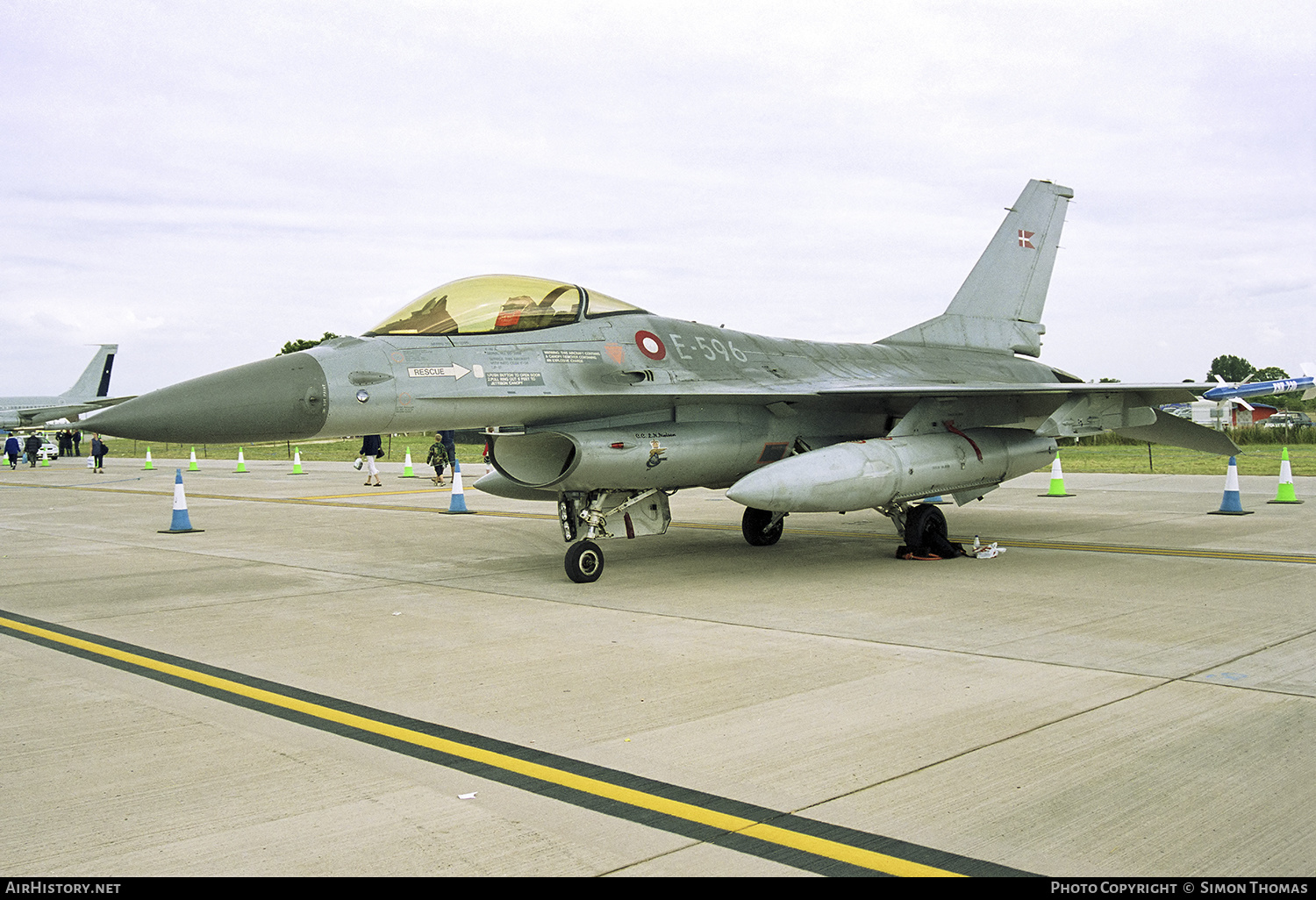 Aircraft Photo of E-596 | General Dynamics F-16AM Fighting Falcon | Denmark - Air Force | AirHistory.net #477157