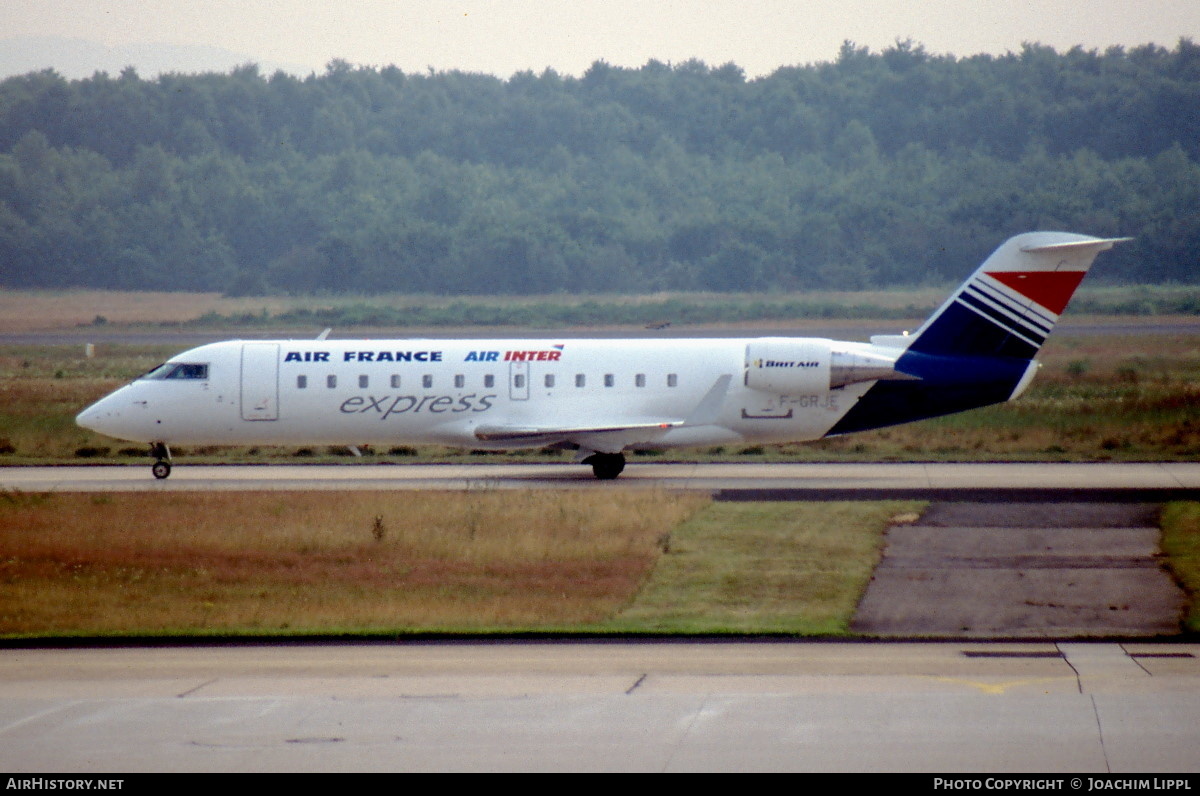 Aircraft Photo of F-GRJE | Canadair CRJ-100ER (CL-600-2B19) | Air France | AirHistory.net #477193