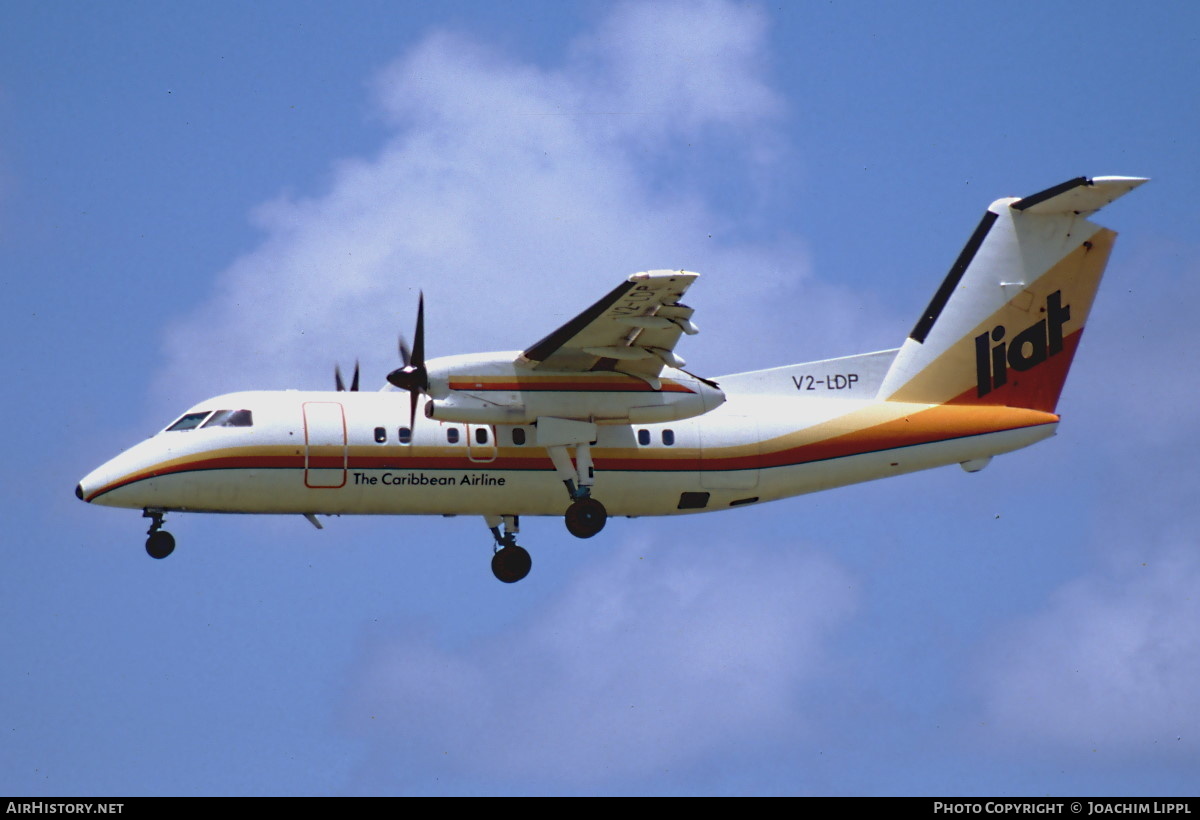 Aircraft Photo of V2-LDP | De Havilland Canada DHC-8-102 Dash 8 | LIAT - Leeward Islands Air Transport | AirHistory.net #477220