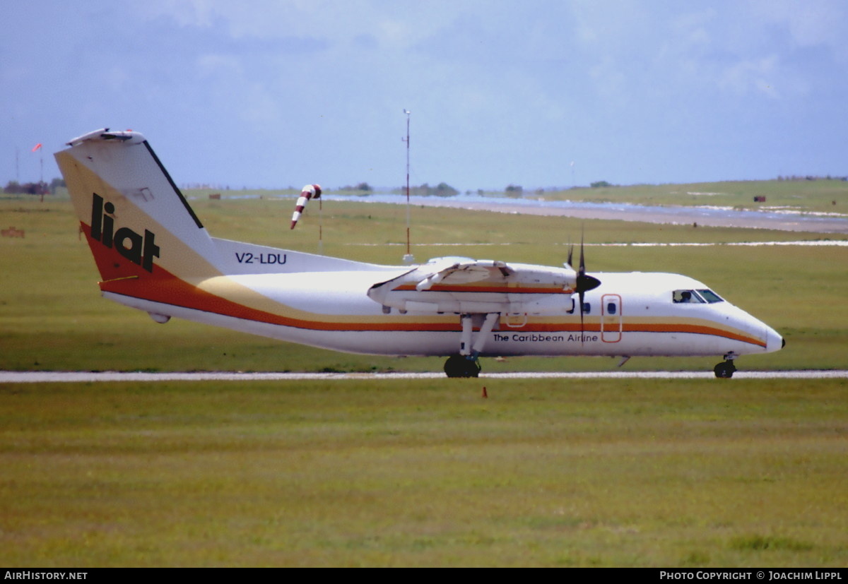 Aircraft Photo of V2-LDU | De Havilland Canada DHC-8-103 Dash 8 | LIAT - Leeward Islands Air Transport | AirHistory.net #477221