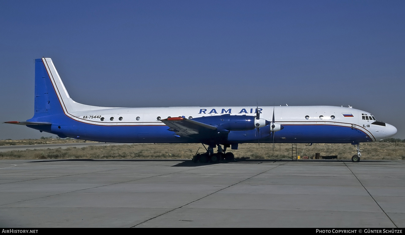 Aircraft Photo of RA-75442 | Ilyushin Il-18D | Ram Air | AirHistory.net #477286