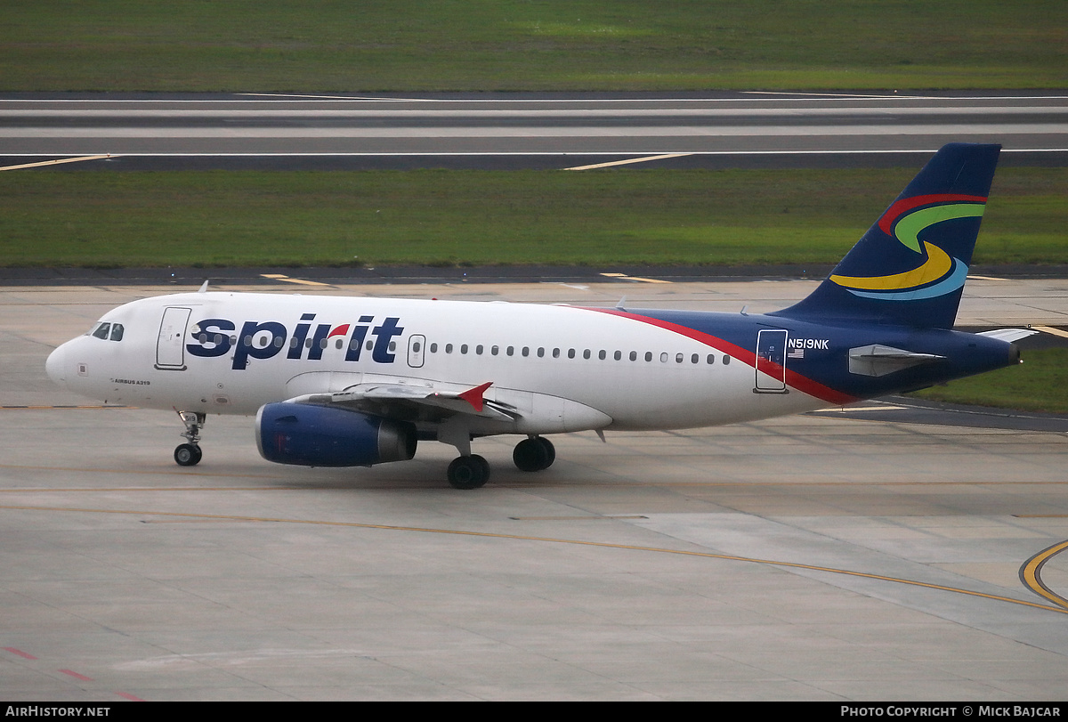 Aircraft Photo of N519NK | Airbus A319-132 | Spirit Airlines | AirHistory.net #477324