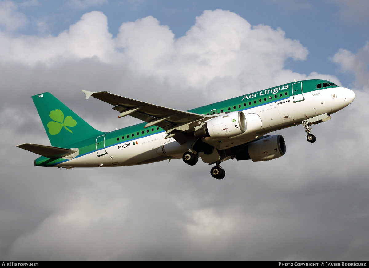 Aircraft Photo of EI-EPU | Airbus A319-111 | Aer Lingus | AirHistory.net #477370