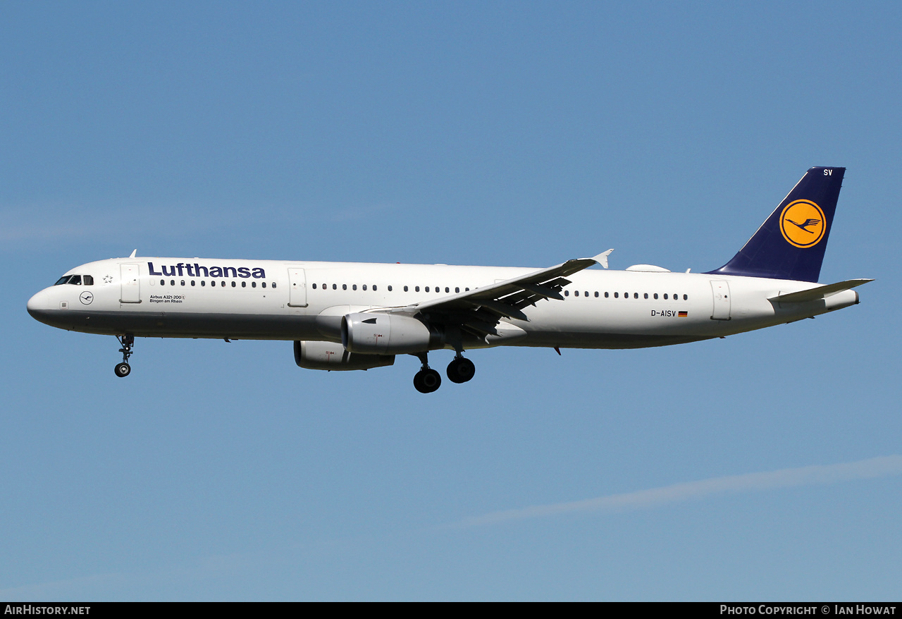 Aircraft Photo of D-AISV | Airbus A321-231 | Lufthansa | AirHistory.net #477388