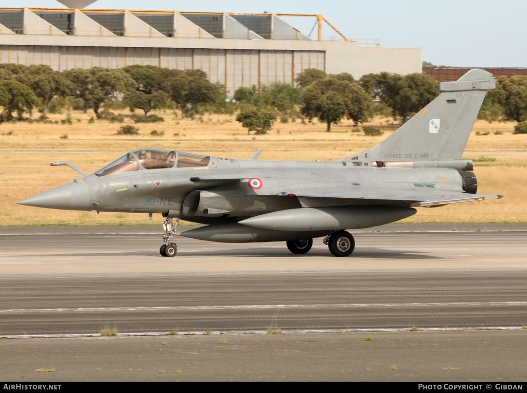 Aircraft Photo of 105 | Dassault Rafale C | France - Air Force | AirHistory.net #477395