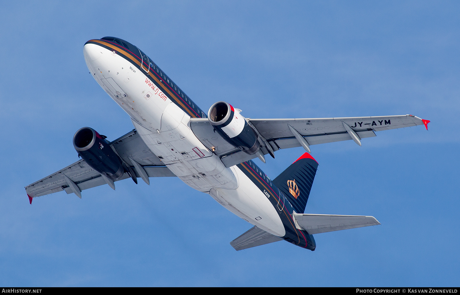 Aircraft Photo of JY-AYM | Airbus A319-132 | Royal Jordanian Airlines | AirHistory.net #477424