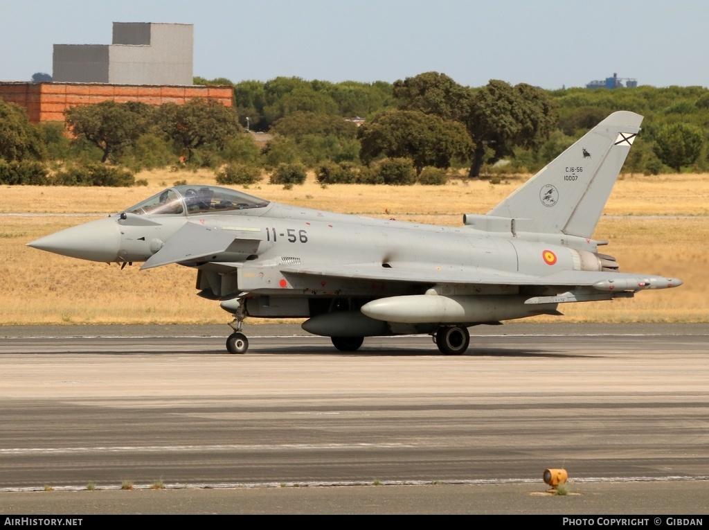 Aircraft Photo of C.16-56 | Eurofighter EF-2000 Typhoon | Spain - Air Force | AirHistory.net #477434