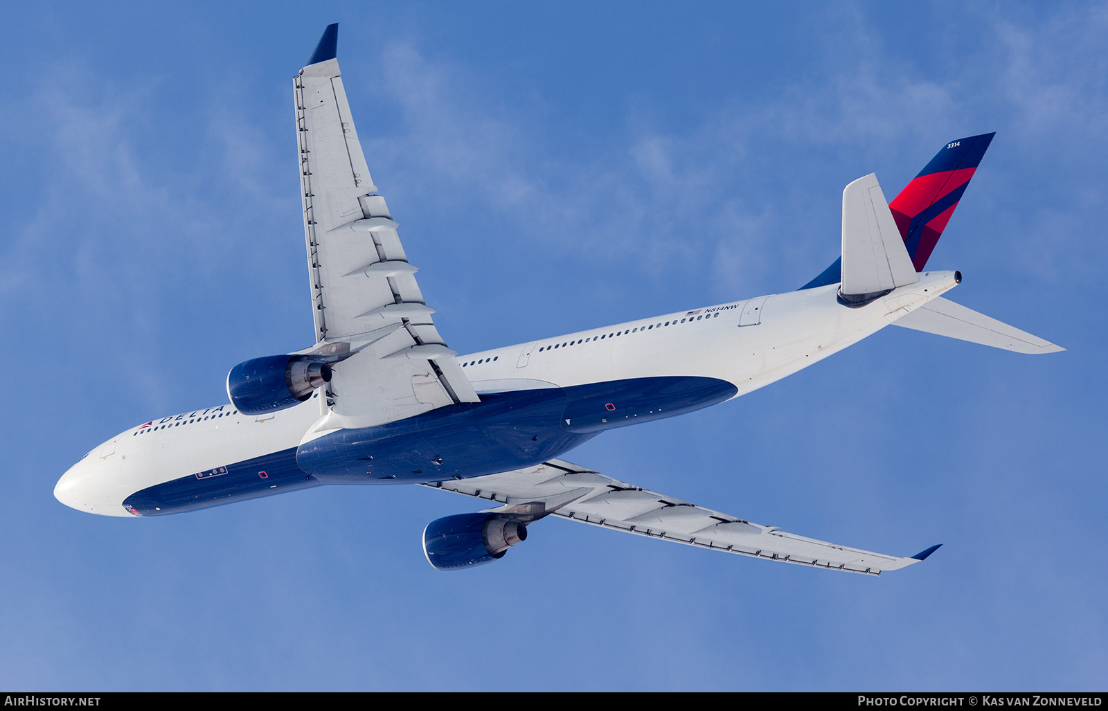 Aircraft Photo of N814NW | Airbus A330-323 | Delta Air Lines | AirHistory.net #477448
